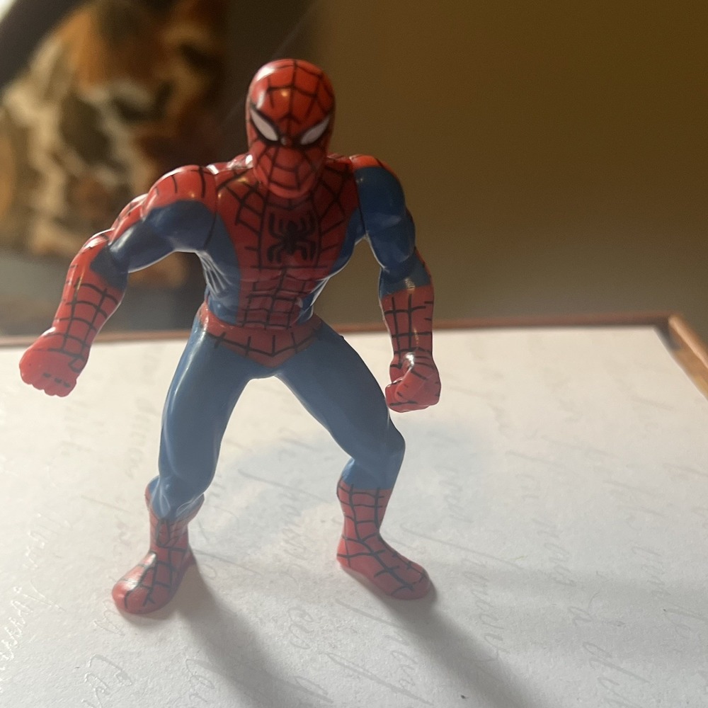 Vintage Marvel Spider-Man 3.5" Action Figure 1995 Spiderman -McDonald Toy -TR1
